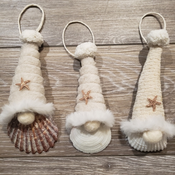 Shell ornaments 4 piece set - Picture 9 of 11